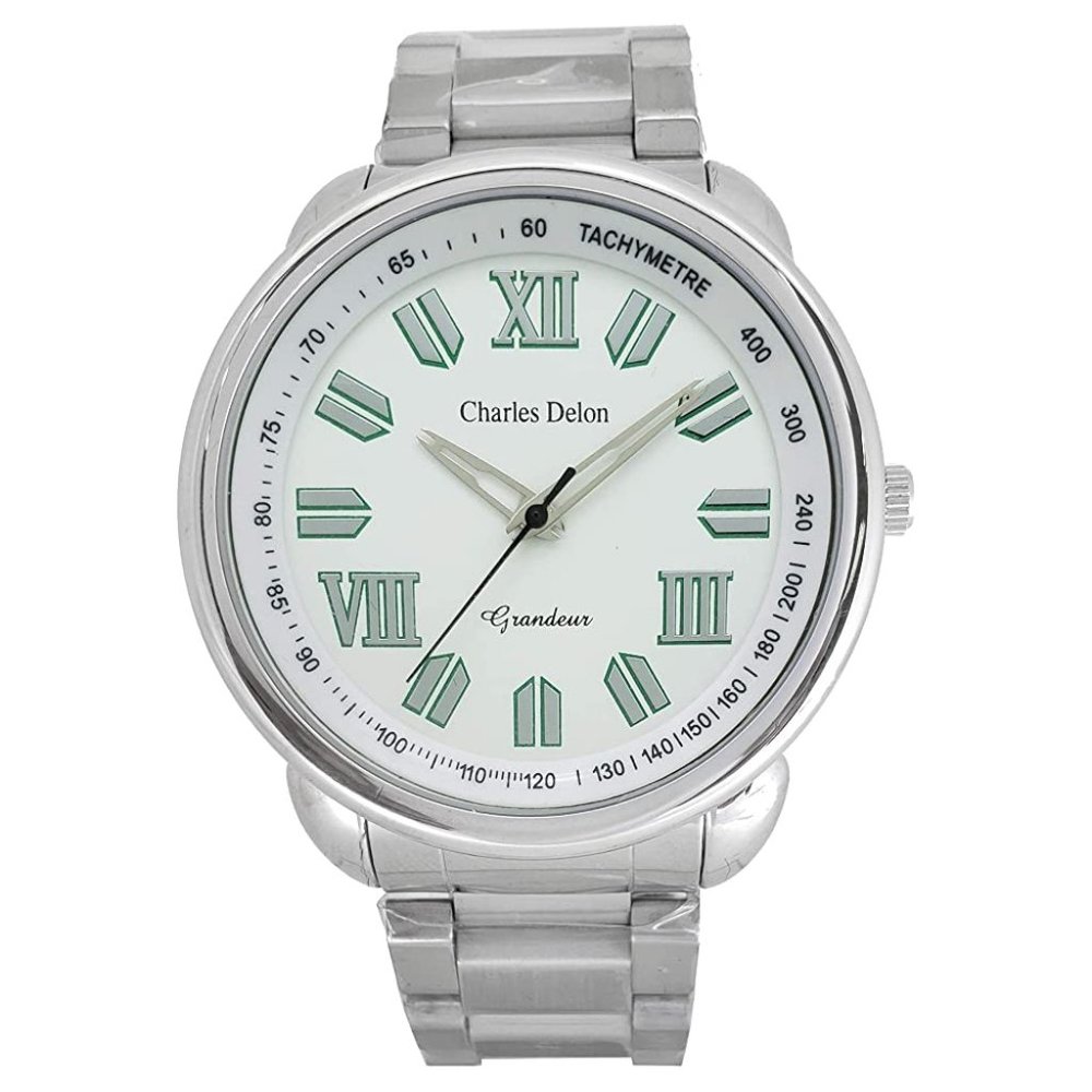 Charles Delon Casual Style Silver Watch